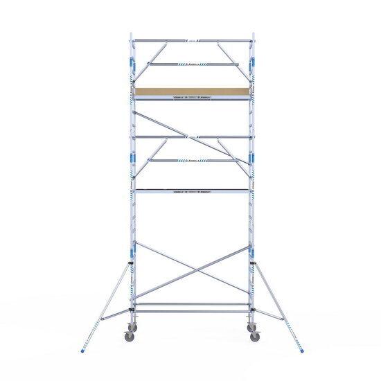 Alumexx Rolsteiger Alumexx Extra 90x250 7,2m werkhoogte tegen de gevel