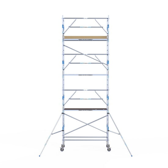 Alumexx Rolsteiger Alumexx Extra 90x250 8,2m werkhoogte tegen de gevel