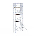 Alumexx Rolsteiger Alumexx Extra 90x250 9,2m werkhoogte tegen de gevel