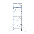 Alumexx Rolsteiger Alumexx Extra 90x250 9,2m werkhoogte tegen de gevel