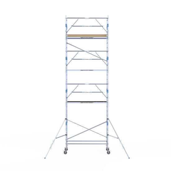 Alumexx Rolsteiger Alumexx Extra 90x250 9,2m werkhoogte tegen de gevel