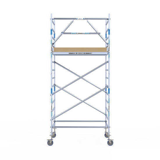 Alumexx Rolsteiger Alumexx Extra 135x190 5,2m werkhoogte tegen de gevel