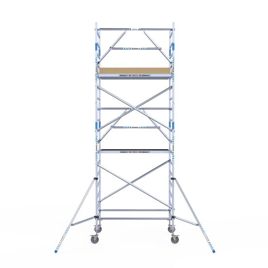 Alumexx Rolsteiger Alumexx Extra 135x190 6,2m werkhoogte tegen de gevel