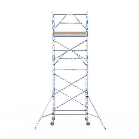 Alumexx Rolsteiger Alumexx Extra 135x190 7,2m werkhoogte tegen de gevel