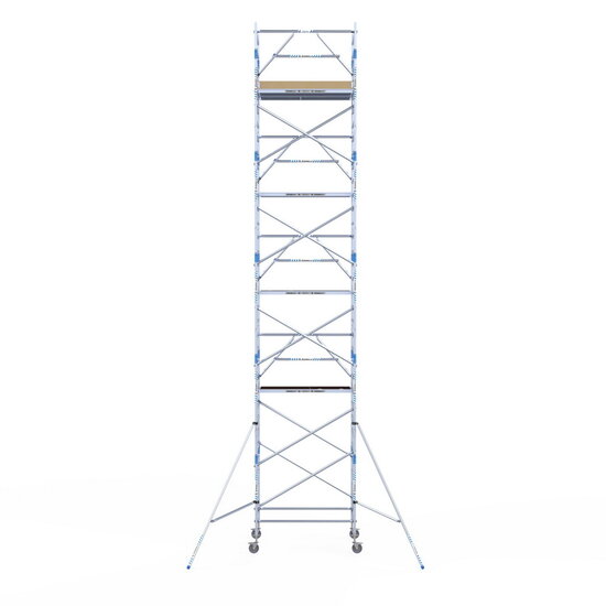 Alumexx Rolsteiger Alumexx Extra 135x190 11,2m werkhoogte tegen de gevel
