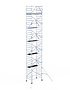 Rolsteiger Alumexx Extra 135x190 12,2m werkhoogte tegen de gevel
