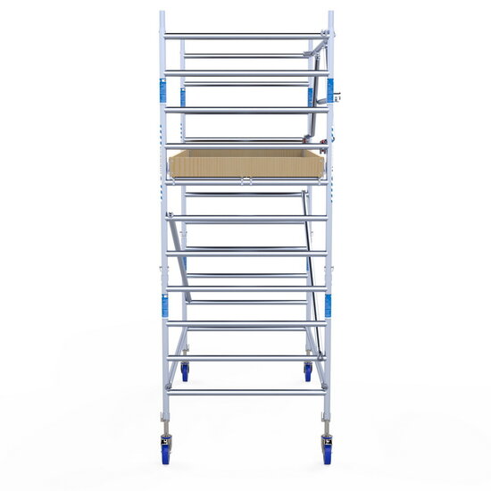 Alumexx Rolsteiger Alumexx Extra 135x250 4,2m werkhoogte tegen de gevel