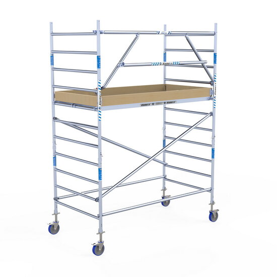 Alumexx Rolsteiger Alumexx Extra 135x250 4,2m werkhoogte tegen de gevel