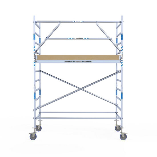 Alumexx Rolsteiger Alumexx Extra 135x250 4,2m werkhoogte tegen de gevel