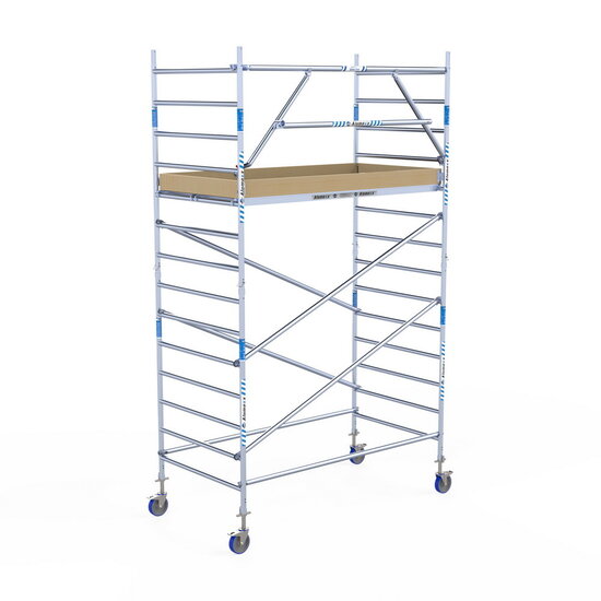 Alumexx Rolsteiger Alumexx Extra 135x250 5,2m werkhoogte tegen de gevel