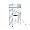 Alumexx Rolsteiger Alumexx Extra 135x250 6,2m werkhoogte tegen de gevel