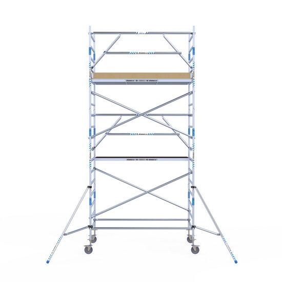 Alumexx Rolsteiger Alumexx Extra 135x250 6,2m werkhoogte tegen de gevel