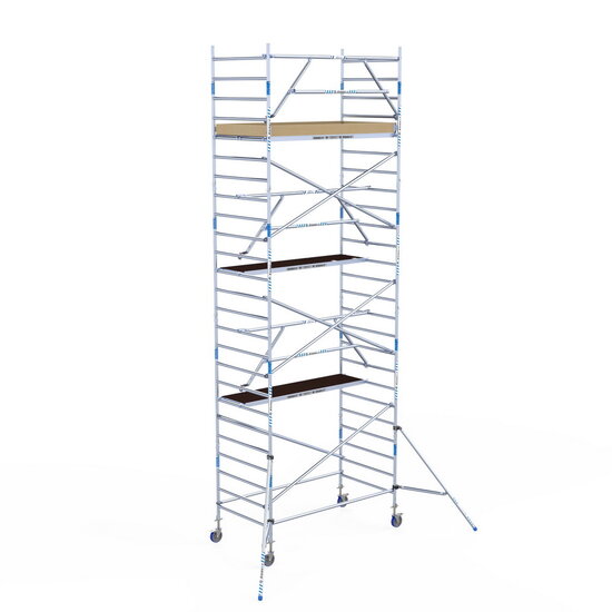 Alumexx Rolsteiger Alumexx Extra 135x250 8,2m werkhoogte tegen de gevel