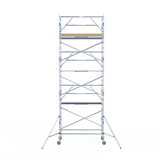 Alumexx Rolsteiger Alumexx Extra 135x250 8,2m werkhoogte tegen de gevel