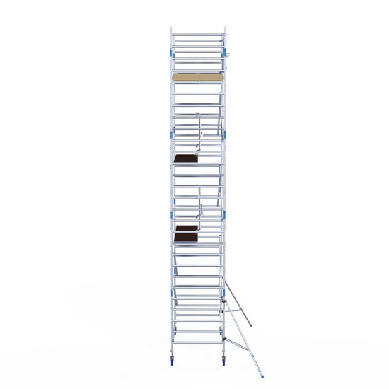 Alumexx Rolsteiger Alumexx Extra 135x250 9,2m werkhoogte tegen de gevel