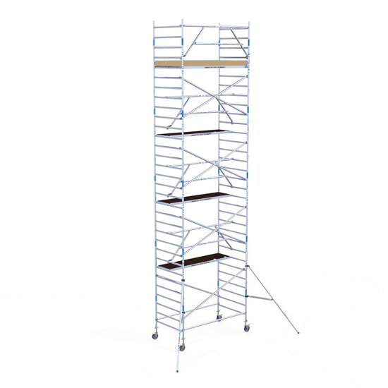 Alumexx Rolsteiger Alumexx Extra 135x250 10,2m werkhoogte tegen de gevel