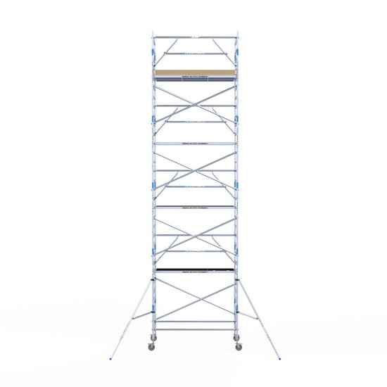 Alumexx Rolsteiger Alumexx Extra 135x250 10,2m werkhoogte tegen de gevel