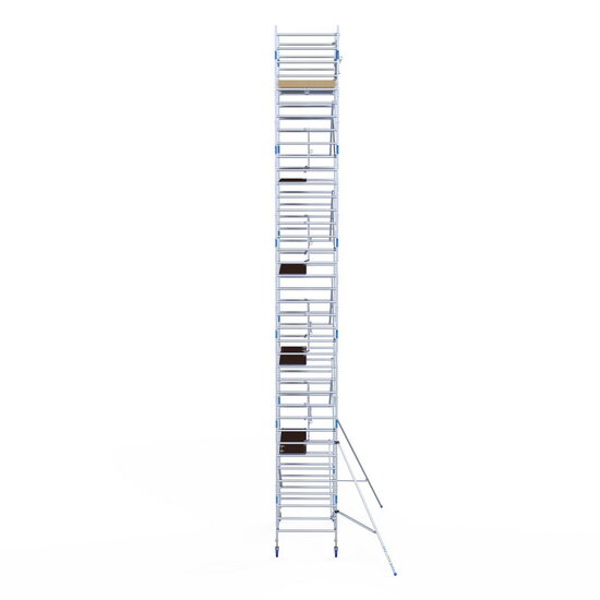 Alumexx Rolsteiger Alumexx Extra 135x250 12,2m werkhoogte tegen de gevel