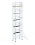 Rolsteiger Alumexx Extra 135x250 12,2m werkhoogte tegen de gevel