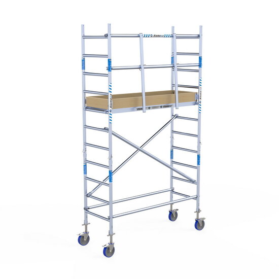 Alumexx Rolsteiger Alumexx Light 75x190 4,2m werkhoogte tegen de gevel