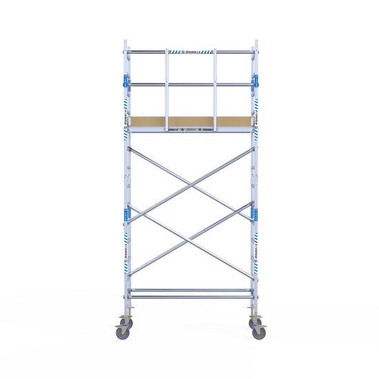 Alumexx Rolsteiger Alumexx Light 75x190 5,2m werkhoogte tegen de gevel