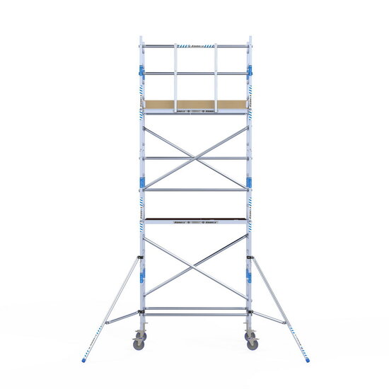 Alumexx Rolsteiger Alumexx Light 75x190 6,2m werkhoogte tegen de gevel
