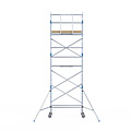 Alumexx Rolsteiger Alumexx Light 75x190 7,2m werkhoogte tegen de gevel