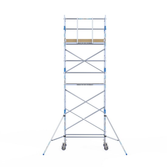 Alumexx Rolsteiger Alumexx Light 75x190 7,2m werkhoogte tegen de gevel