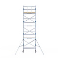 Alumexx Rolsteiger Alumexx Light 75x190 8,2m werkhoogte tegen de gevel