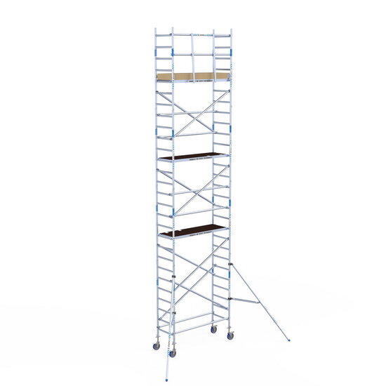 Alumexx Rolsteiger Alumexx Light 75x190 9,2m werkhoogte tegen de gevel