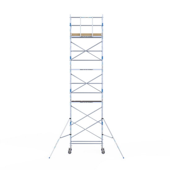 Alumexx Rolsteiger Alumexx Light 75x190 9,2m werkhoogte tegen de gevel