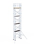 Rolsteiger Alumexx Light 75x190 10,2m werkhoogte tegen de gevel