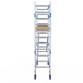 Alumexx Rolsteiger Alumexx Light 75x250 4,2m werkhoogte tegen de gevel