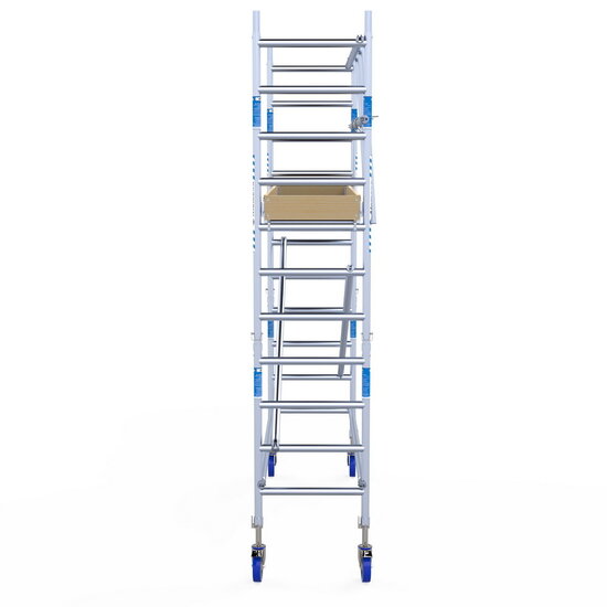 Alumexx Rolsteiger Alumexx Light 75x250 4,2m werkhoogte tegen de gevel