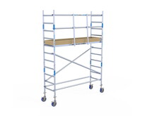 Rolsteiger Alumexx Light 75x250 4,2m werkhoogte tegen de gevel