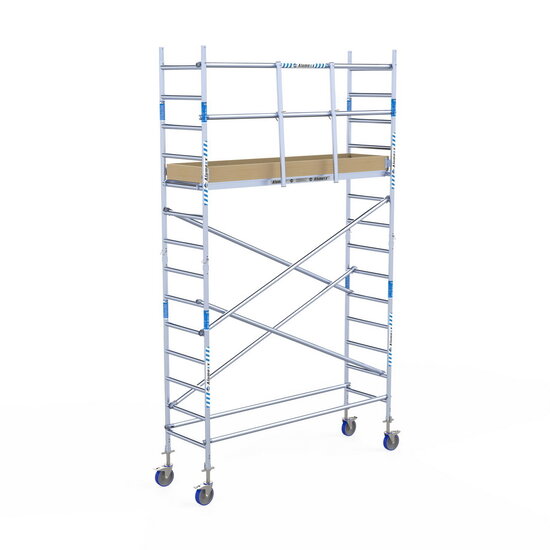 Alumexx Rolsteiger Alumexx Light 75x250 5,2m werkhoogte tegen de gevel