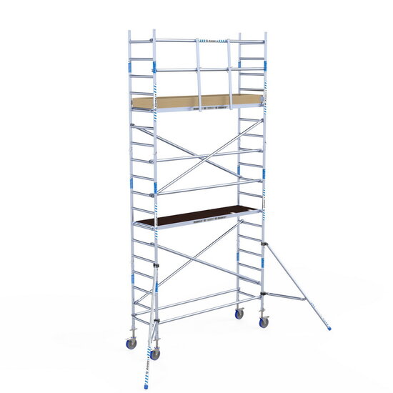 Alumexx Rolsteiger Alumexx Light 75x250 6,2m werkhoogte tegen de gevel