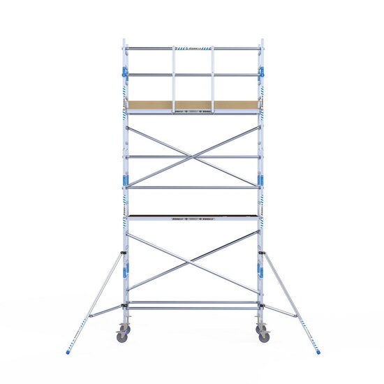Alumexx Rolsteiger Alumexx Light 75x250 6,2m werkhoogte tegen de gevel