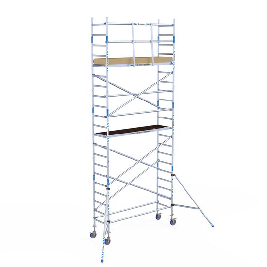 Alumexx Rolsteiger Alumexx Light 75x250 7,2m werkhoogte tegen de gevel