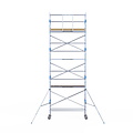 Alumexx Rolsteiger Alumexx Light 75x250 8,2m werkhoogte tegen de gevel