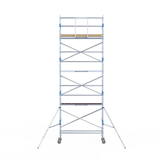 Alumexx Rolsteiger Alumexx Light 75x250 8,2m werkhoogte tegen de gevel
