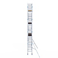 Alumexx Rolsteiger Alumexx Light 75x250 9,2m werkhoogte tegen de gevel