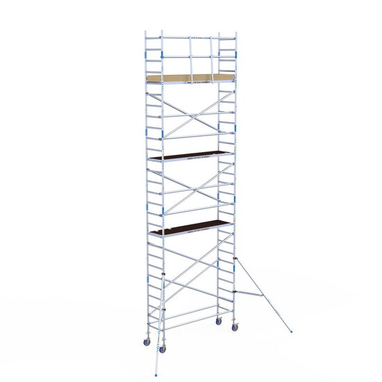 Alumexx Rolsteiger Alumexx Light 75x250 9,2m werkhoogte tegen de gevel