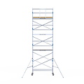 Alumexx Rolsteiger Alumexx Light 75x250 9,2m werkhoogte tegen de gevel