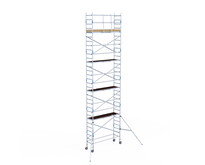 Rolsteiger Alumexx Light 75x250 10,2m werkhoogte tegen de gevel