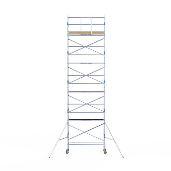 Alumexx Rolsteiger Alumexx Light 75x250 10,2m werkhoogte tegen de gevel