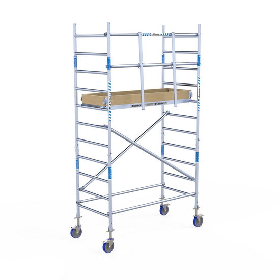 Alumexx Rolsteiger Alumexx Light 90x190 4,2m werkhoogte tegen de gevel
