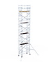 Rolsteiger Alumexx Light 90x190 10,2m werkhoogte tegen de gevel
