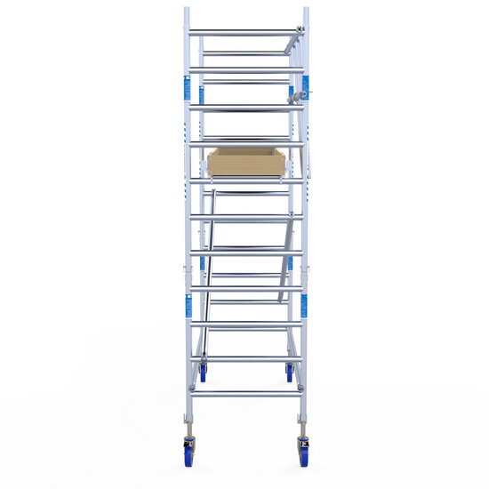 Alumexx Rolsteiger Alumexx Light 90x250 4,2m werkhoogte tegen de gevel