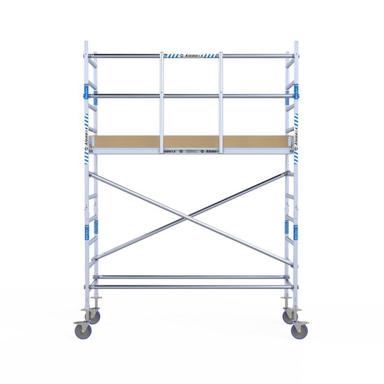 Alumexx Rolsteiger Alumexx Light 90x250 4,2m werkhoogte tegen de gevel